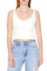 Strappy Combo Cutout Crop Top | Forever 21 Womens