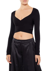 Sweater-Knit Crossover Crop Top | Forever 21 Womens