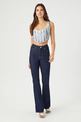 Denim Curved-Hem Crop Top | Forever 21 Womens