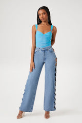 Mesh Sweetheart Bodysuit | Forever 21 Womens