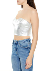 Metallic Bustier Tube Top | Forever 21 Womens
