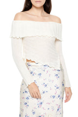 Ribbed Off-the-Shoulder Sweater | Forever 21 Womens