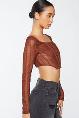 Crochet Lace Long-Sleeve Crop Top | Forever 21 Womens