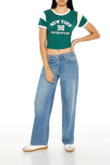 New York Cropped Ringer Tee | Forever 21 Womens