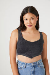 Seamless Ribbed V-Hem Tank Top | Forever 21 Womens