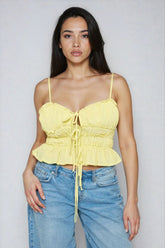 Smocked Poplin Peplum Cami Top | Forever 21 Womens