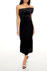 Velvet One-Shoulder Crop Top | Forever 21 Womens