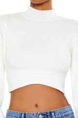 Mock Neck Cropped Sweater | Forever 21 Womens