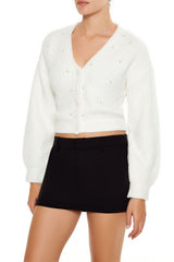 Faux Pearl Cardigan Sweater | Forever 21 Womens