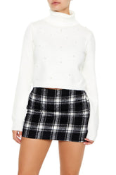Faux Pearl Turtleneck Sweater | Forever 21 Womens