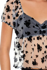 Sheer Floral Print Top | Forever 21 Womens