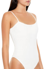 Pointelle Bow Cami Bodysuit | Forever 21 Womens