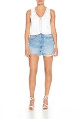 Ribbed Lace-Up Tank Top | Forever 21 Womens