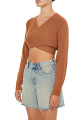 Tie-Back Crossover Sweater | Forever 21 Womens