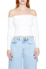 Off-the-Shoulder Sweater-Knit Top | Forever 21 Womens