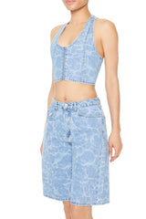 Water Print Halter Crop Top | Forever 21 Womens