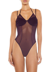 Sheer Mesh Halter Bodysuit | Forever 21 Womens