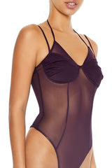 Sheer Mesh Halter Bodysuit | Forever 21 Womens