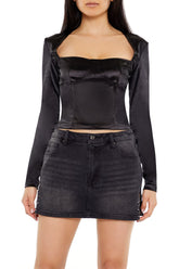 Square-Neck Bustier Crop Top | Forever 21 Womens