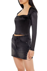 Square-Neck Bustier Crop Top | Forever 21 Womens