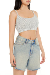 Pinstriped Cropped Cami | Forever 21 Womens