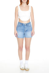 Corset Curved-Hem Crop Top | Forever 21 Womens