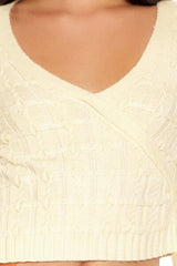 Surplice Textured Cropped Sweater | Forever 21 Womens