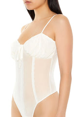 Mesh Cami Thong Bodysuit | Forever 21 Womens
