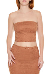 Lace Cropped Tube Top | Forever 21 Womens