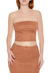 Lace Cropped Tube Top | Forever 21 Womens