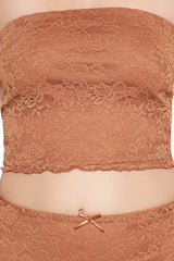 Lace Cropped Tube Top | Forever 21 Womens