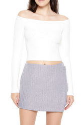 Cropped Off-the-Shoulder Sweater | Forever 21 Womens