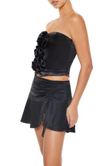 Satin Rosette Tube Top | Forever 21 Womens