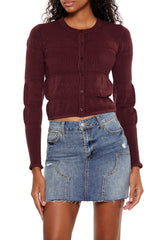 Mixed Knit Cardigan Sweater | Forever 21 Womens