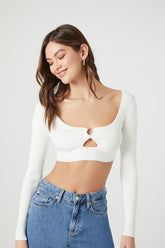 Sweater-Knit Cutout Crop Top | Forever 21 Womens