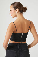 Denim Cropped Cami | Forever 21 Womens