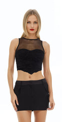 Ruched V-Hem Crop Top | Forever 21 Womens
