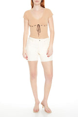 Seamless Ribbon-Trim Cropped Tee | Forever 21 Womens