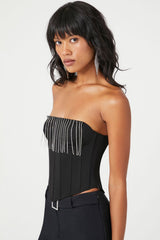 Rhinestone Fringe Tube Top | Forever 21 Womens