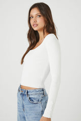 Sweater-Knit Scoop-Neck Crop Top | Forever 21 Womens