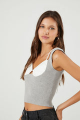 Sweater-Knit Combo Tank Top | Forever 21 Womens