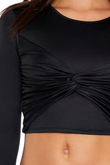Contour Sculpt Twisted Crop Top | Forever 21 Womens