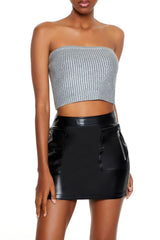 Metallic Sweater-Knit Tube Top | Forever 21 Womens