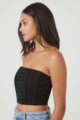 Hook-and-Eye Cropped Tube Top | Forever 21 Womens