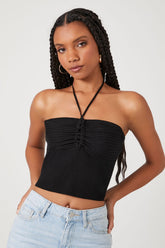 Sweater-Knit Halter Crop Top | Forever 21 Womens