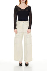 Sheer Chiffon Crop Top | Forever 21 Womens