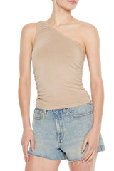 Ruched One-Shoulder Tank Top | Forever 21 Womens