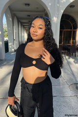 Sweater-Knit Keyhole Crop Top | Forever 21 Womens
