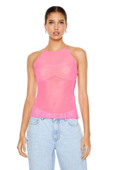 Sheer Mesh Halter Top | Forever 21 Womens