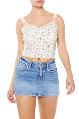 Floral Ruched Cropped Cami | Forever 21 Womens